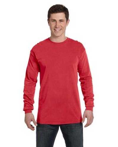Comfort Colors C6014 Adult Heavyweight Long-Sleeve T-Shirt - Red - HIT a Double