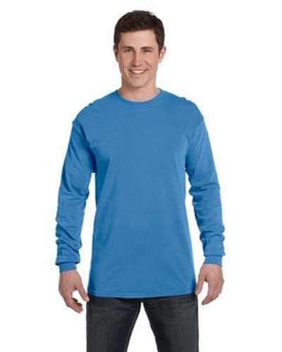 Comfort Colors C6014 Adult Heavyweight Long-Sleeve T-Shirt - Royal Caribe - HIT a Double