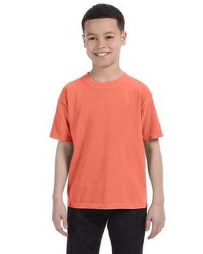 Comfort Colors C9018 Youth Midweight T-Shirt - Bright Salmon - HIT a Double