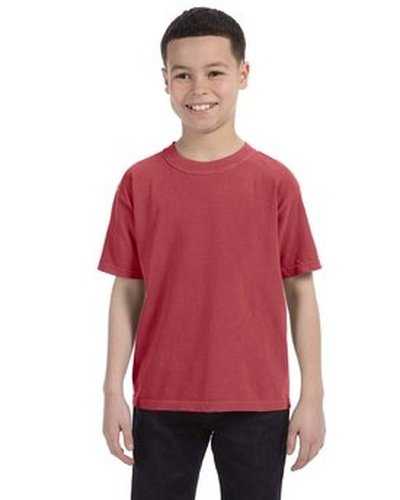 Comfort Colors C9018 Youth Midweight T-Shirt - Crimson - HIT a Double