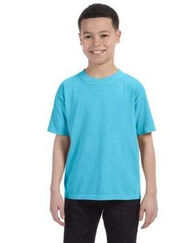 Comfort Colors C9018 Youth Midweight T-Shirt - Lagoon Blue - HIT a Double