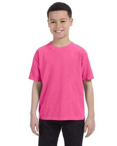 Comfort Colors C9018 Youth Midweight T-Shirt - Neon Pink - HIT a Double