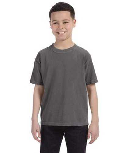 Comfort Colors C9018 Youth Midweight T-Shirt - Pepper - HIT a Double