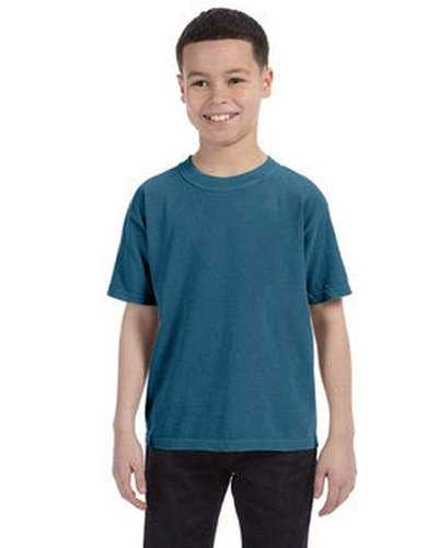 Comfort Colors C9018 Youth Midweight T-Shirt - Topaz Blue - HIT a Double