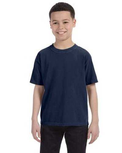Comfort Colors C9018 Youth Midweight T-Shirt - True Navy - HIT a Double