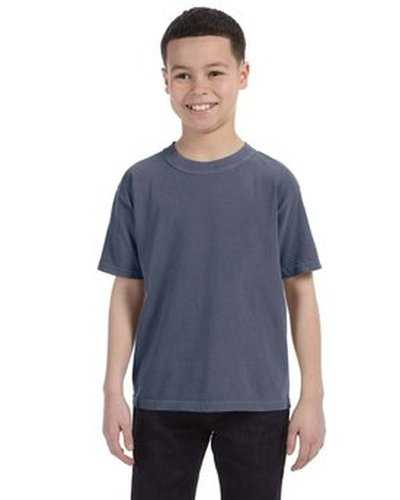 Comfort Colors C9018 Youth Midweight T-Shirt - Washed Denim - HIT a Double