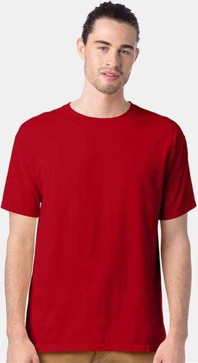 Comfortwash By Hanes GDH100 Garment-Dyed T-Shirt - Athletic Red - HIT a Double - 1