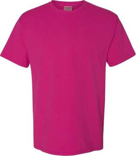 Comfortwash By Hanes GDH100 Garment-Dyed T-Shirt - Peony Pink - HIT a Double - 1