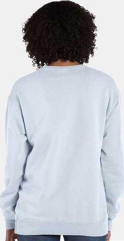 Comfortwash By Hanes GDH400 Garment-Dyed Unisex Crewneck Sweatshirt - Soothing Blue - HIT a Double - 4