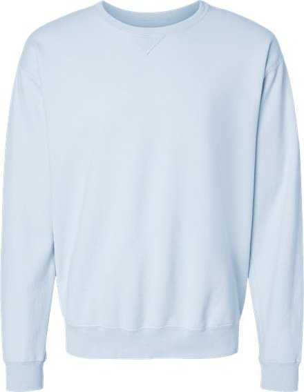Comfortwash By Hanes GDH400 Garment-Dyed Unisex Crewneck Sweatshirt - Soothing Blue - HIT a Double - 1