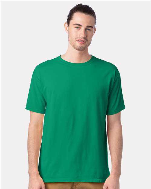 Comfortwash GDH100 Garment-Dyed T-Shirt - Rich Green Grass" - "HIT a Double
