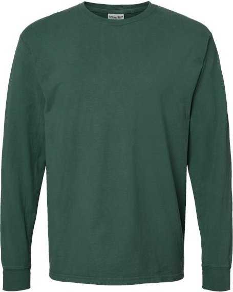 Comfortwash GDH200 Garment-Dyed Long Sleeve T-Shirt - Field Green&quot; - &quot;HIT a Double