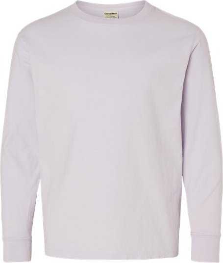 Comfortwash GDH275 Garment-Dyed Youth Long Sleeve T-Shirt - Future Lavender&quot; - &quot;HIT a Double