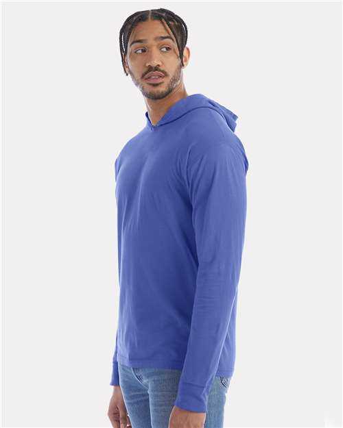 Comfortwash GDH280 Garment-Dyed Jersey Hooded Long Sleeve T-Shirt - Deep Forte Blue - HIT a Double - 2