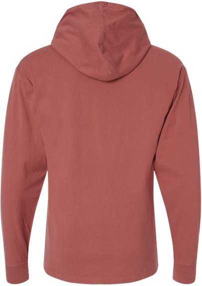 Comfortwash GDH280 Garment-Dyed Jersey Hooded Long Sleeve T-Shirt - Nantucket Red - HIT a Double - 5