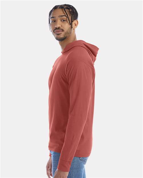 Comfortwash GDH280 Garment-Dyed Jersey Hooded Long Sleeve T-Shirt - Nantucket Red - HIT a Double - 2