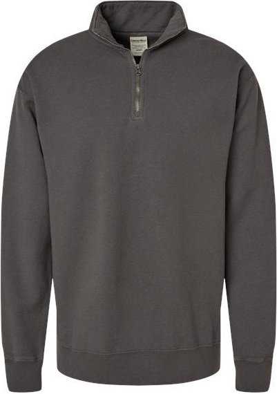 Comfortwash GDH425 Garment-Dyed Quarter-Zip Sweatshirt - New Railroad Gray - HIT a Double - 4