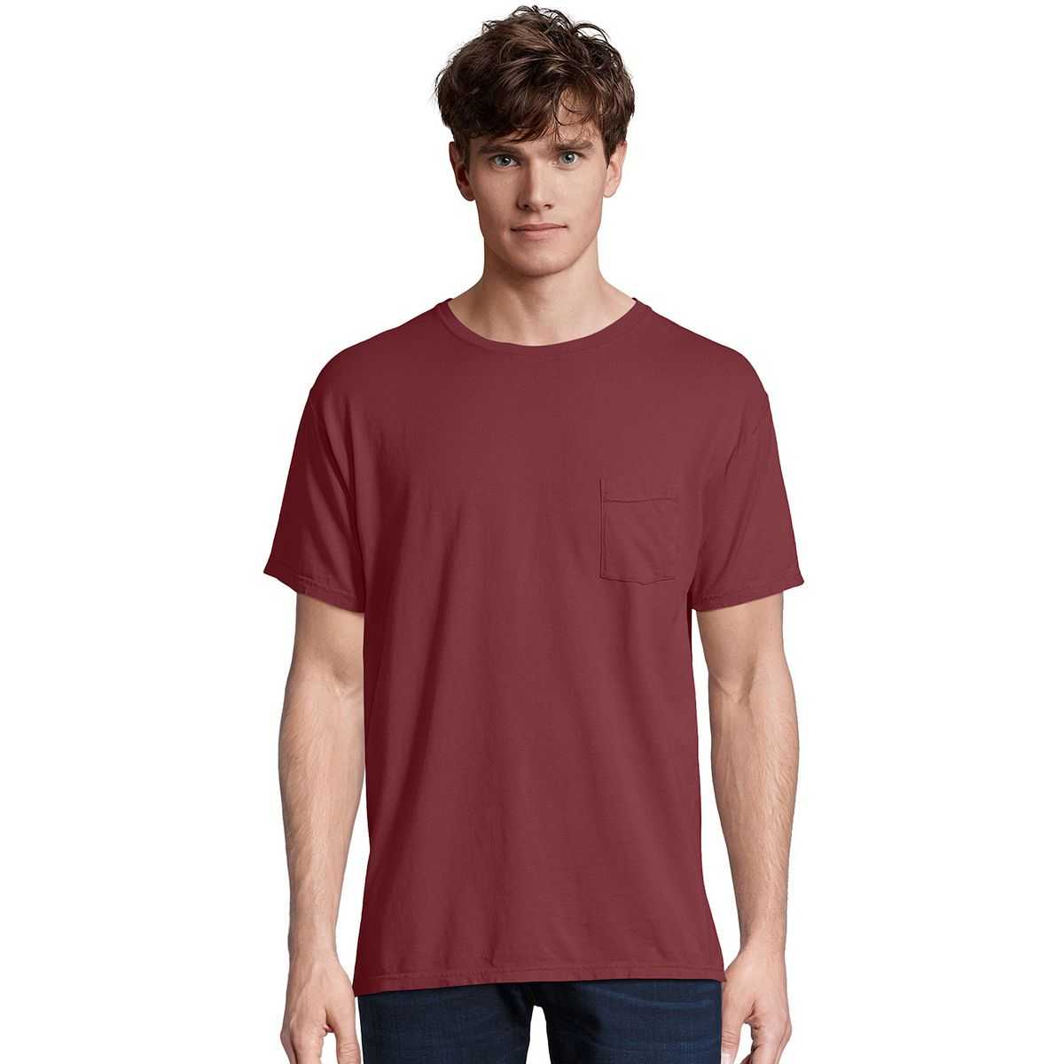 Comfortwash GDH150 Garment Dyed Pocket T-Shirt - Cayenne - HIT a Double