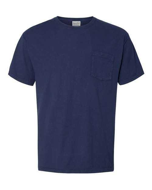 Comfortwash GDH150 Garment Dyed Pocket T-Shirt - Navy - HIT a Double
