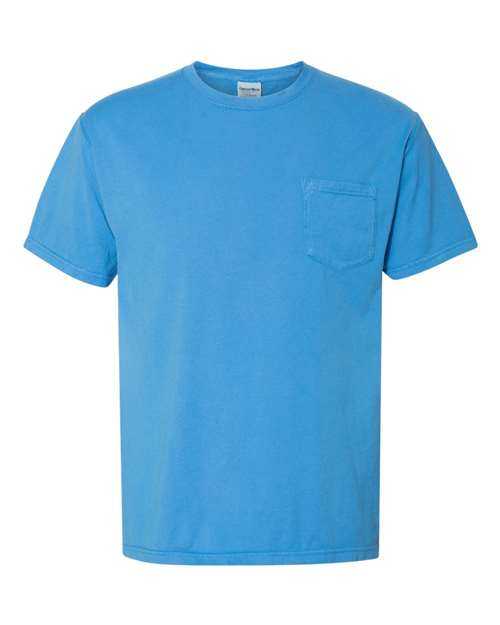 Comfortwash GDH150 Garment Dyed Pocket T-Shirt - Summer Sky Blue - HIT a Double