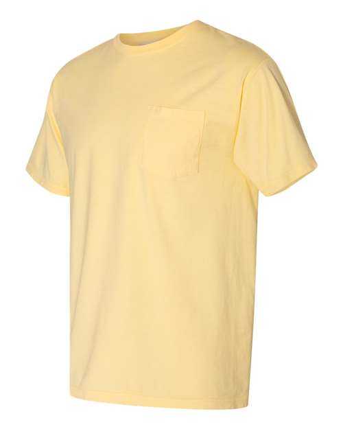 Comfortwash GDH150 Garment Dyed Pocket T-Shirt - Summer Squash Yellow - HIT a Double