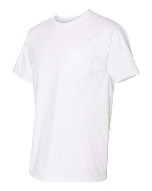 Comfortwash GDH150 Garment Dyed Pocket T-Shirt - White - HIT a Double