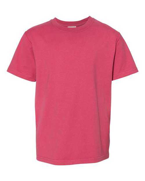 Comfortwash GDH175 Garment Dyed Youth Short Sleeve T-Shirt - Crimson Fall - HIT a Double