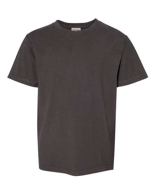 Comfortwash GDH175 Garment Dyed Youth Short Sleeve T-Shirt - New Railroad Grey - HIT a Double