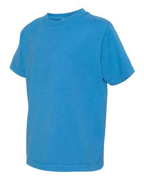 Comfortwash GDH175 Garment Dyed Youth Short Sleeve T-Shirt - Summer Sky Blue - HIT a Double