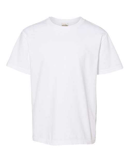 Comfortwash GDH175 Garment Dyed Youth Short Sleeve T-Shirt - White - HIT a Double