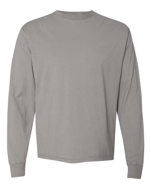 Comfortwash GDH200 Garment Dyed Long Sleeve T-Shirt - Concrete Grey - HIT a Double