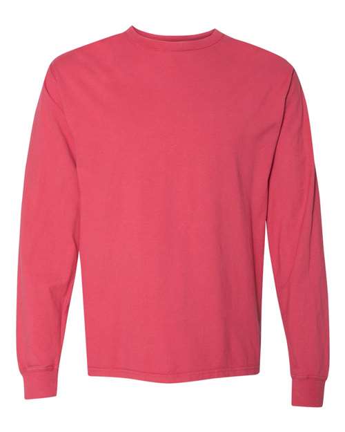 Comfortwash GDH200 Garment Dyed Long Sleeve T-Shirt - Crimson Fall - HIT a Double
