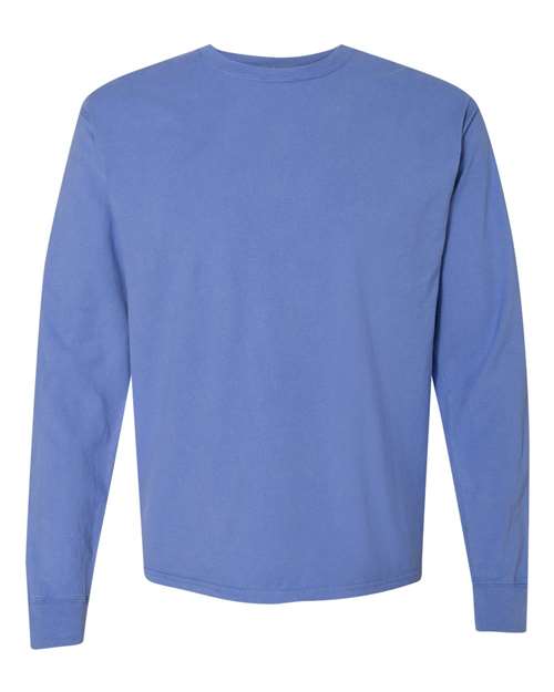 Comfortwash GDH200 Garment Dyed Long Sleeve T-Shirt - Deep Forte Blue - HIT a Double