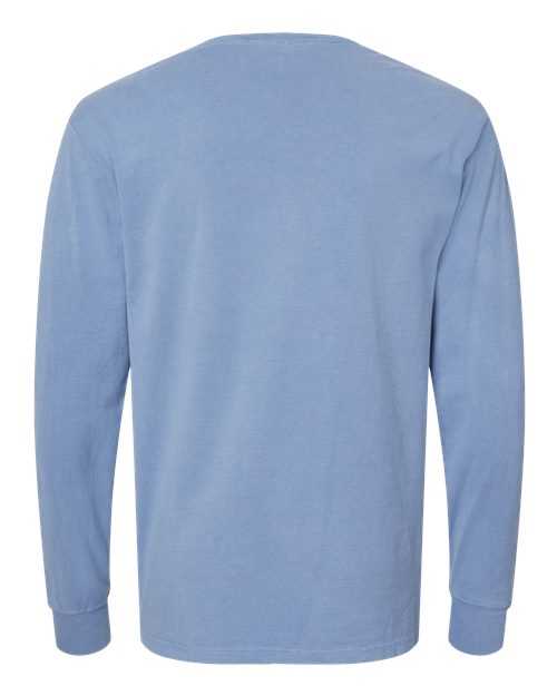 Comfortwash GDH200 Garment Dyed Long Sleeve T-Shirt - Frontier Blue - HIT a Double