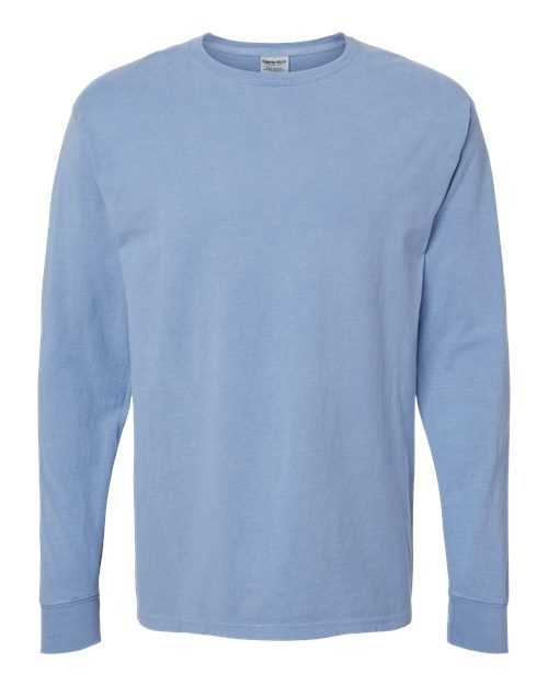 Comfortwash GDH200 Garment Dyed Long Sleeve T-Shirt - Frontier Blue - HIT a Double