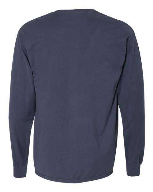 Comfortwash GDH250 Garment Dyed Long Sleeve T-Shirt With a Pocket - Anchor Slate - HIT a Double