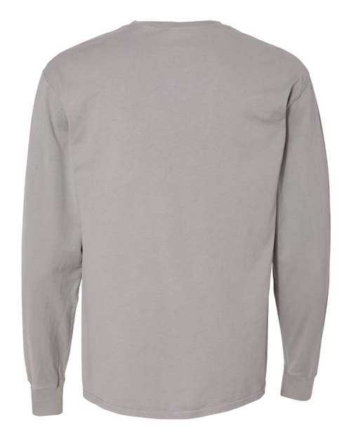 Comfortwash GDH250 Garment Dyed Long Sleeve T-Shirt With a Pocket - Concrete Grey - HIT a Double