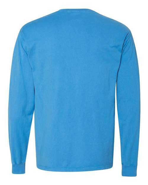 Comfortwash GDH250 Garment Dyed Long Sleeve T-Shirt With a Pocket - Summer Sky Blue - HIT a Double