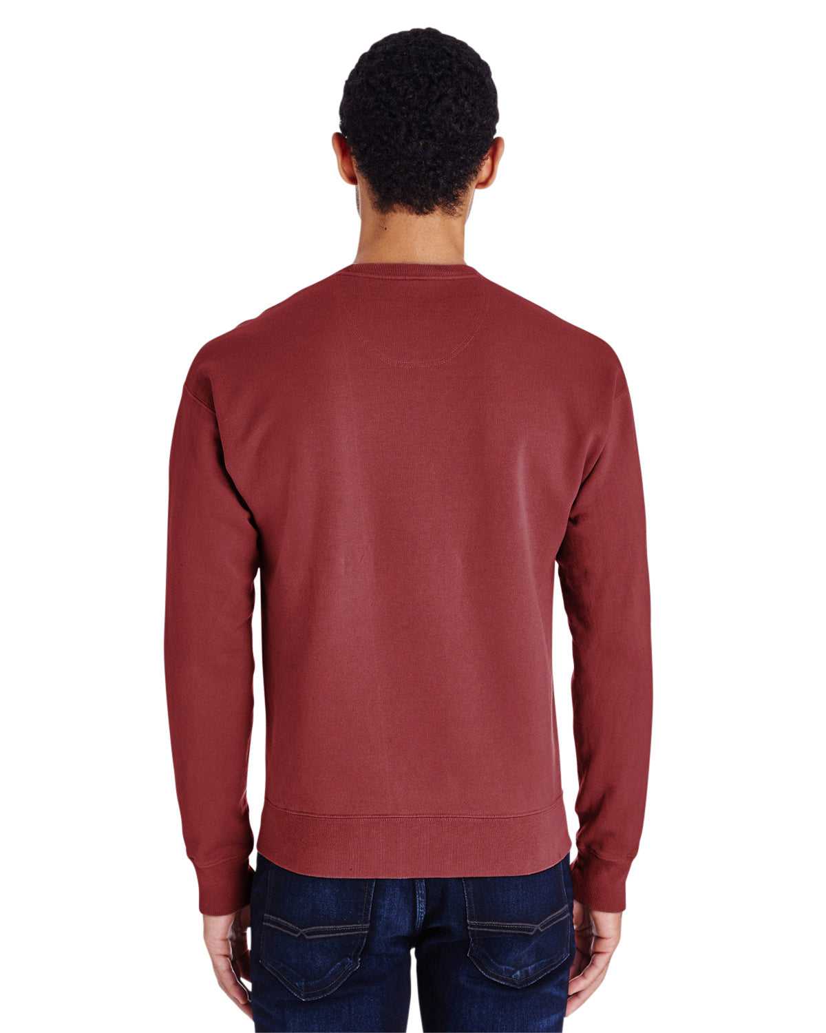 Comfortwash GDH400 Garment Dyed Unisex Crewneck Sweatshirt - Cayenne - HIT a Double