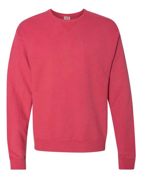 Comfortwash GDH400 Garment Dyed Unisex Crewneck Sweatshirt - Crimson Fall - HIT a Double