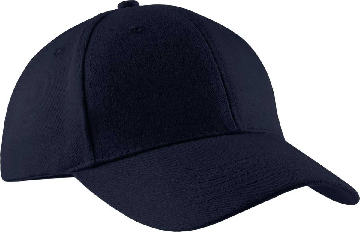 Port &amp; Company CP82 Port &amp; Companybrushed Twill Cap - Navy - HIT a Double - 1