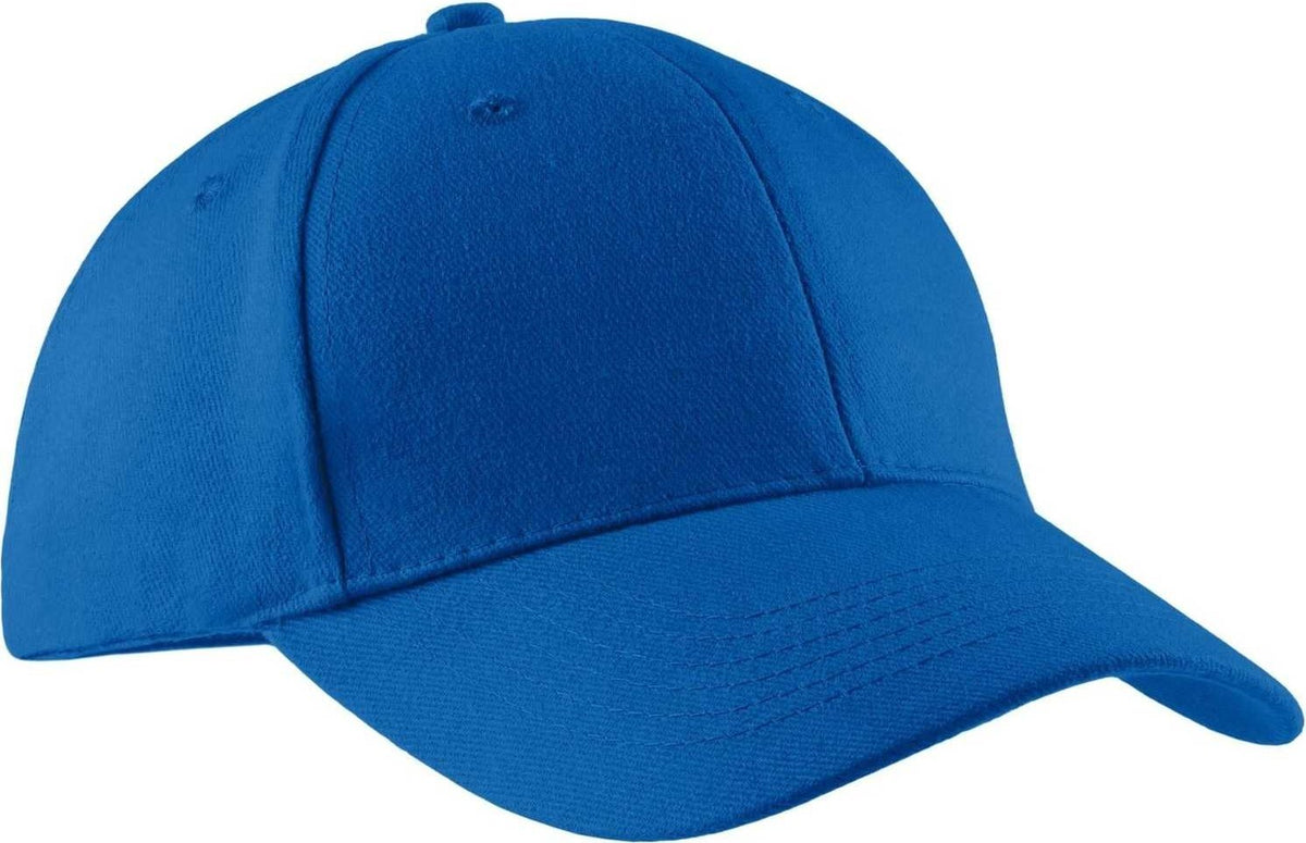 Port &amp; Company CP82 Port &amp; Companybrushed Twill Cap - Royal - HIT a Double - 1