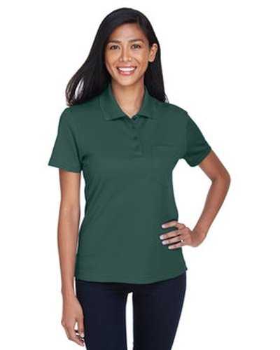 Core 365 78181P Ladies&#39; Origin Performance Pique Polo with Pocket - Forest - HIT a Double
