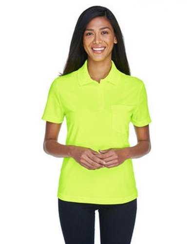 Core 365 78181P Ladies' Origin Performance Pique Polo with Pocket - Safety Yellow - HIT a Double