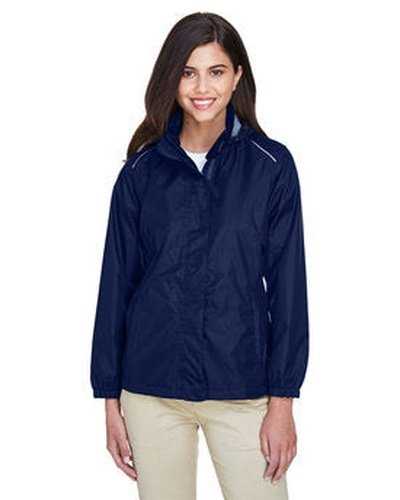 Core 365 78185 Ladies&#39; Climate Seam-Sealed Lightweight Variegated Ripstop Jacket - Navy - HIT a Double