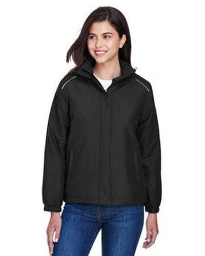 Core 365 78189 Ladies' Brisk Insulated Jacket - Black - HIT a Double