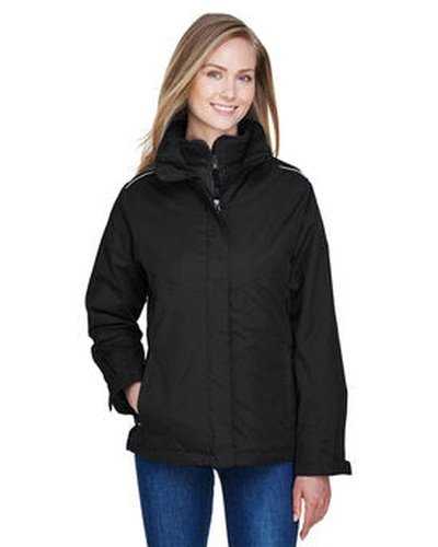 Core 365 78205 Ladies' Region 3-In-1 Jacket with Fleece Liner - Black - HIT a Double