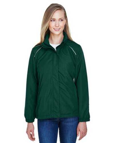 Core 365 78224 Ladies&#39; Profile Fleece-Lined All-Season Jacket - Forest - HIT a Double