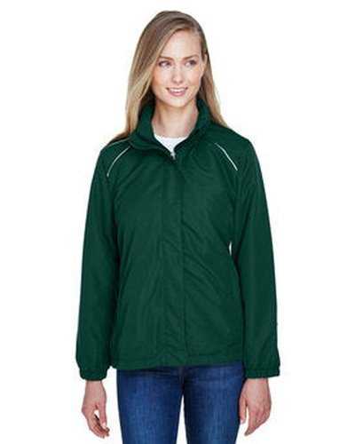 Core 365 78224 Ladies&#39; Profile Fleece-Lined All-Season Jacket - Forest - HIT a Double