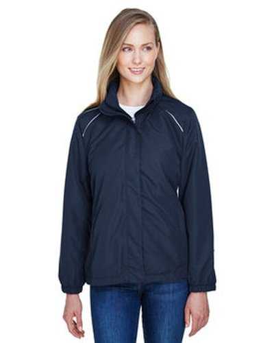 Core 365 78224 Ladies&#39; Profile Fleece-Lined All-Season Jacket - Navy - HIT a Double